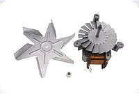 Мотор (двигатель) вентилятора конвекции с крыльчаткой для духовки Hotpoint Ariston Whirlpool C00081589
