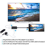 MHL HDTV Переходник с Type-C MicroUSB на HDMI (Смартфон к Телевизору) Адаптер с Питанием, фото 6