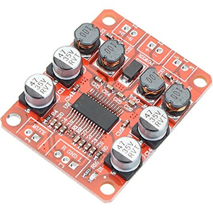 Усилитель TPA3110 DC 12V 24V 2x15W Двухканальная Стерео 4/6/8/10 Ом