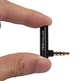 Перехідник REXLIS 90 градусів 3,5 мм 4pin Адаптер для Гарнітури Аудіо Штекер для Навушників Кутовий, фото 3