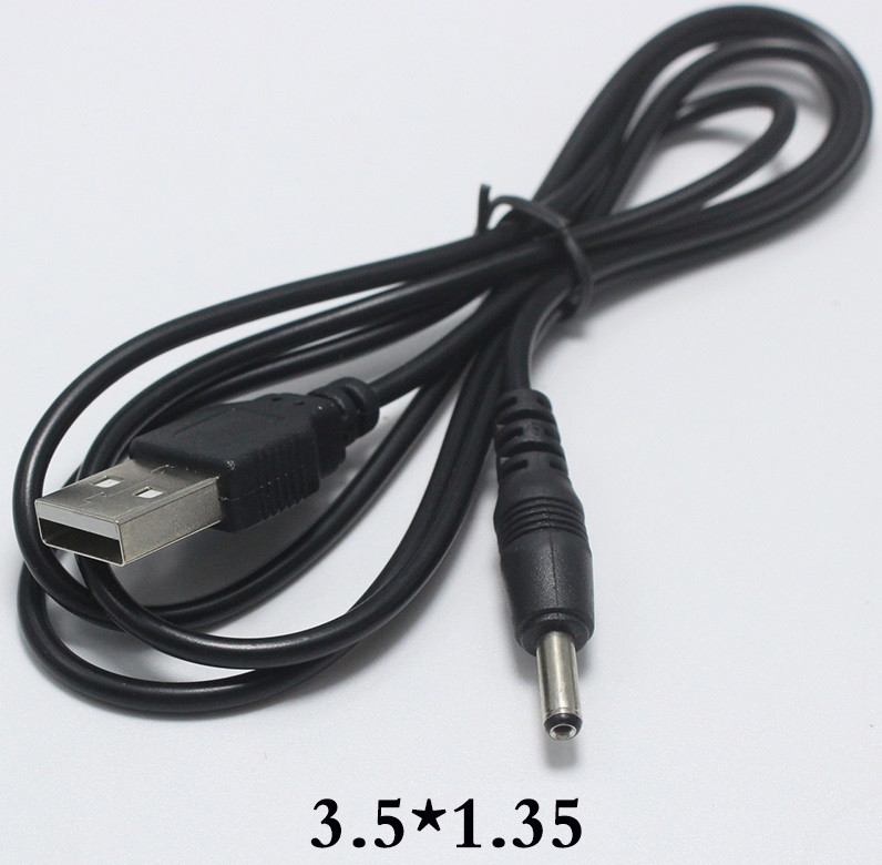 Кабель USB Штекер 3,5 *1,35 мм для Зарядки Телефонів і Планшетів