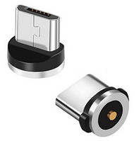 Конектор Magnetic Micro USB Круглий Наконечник на Магнітний Кабель Зарядка Телефону поворот на 360 градусів