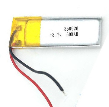 Батарея 60mAh 3.7 V 350926 Літій-Полімерний Акумулятор для Bluetooth Гарнітури