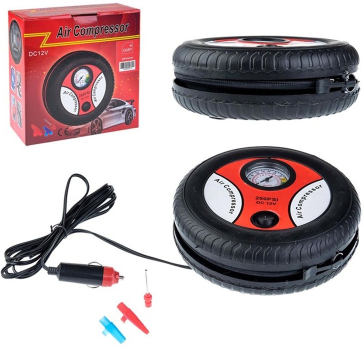 Автомобільний Компресор Air Compressor 260PSI DC - 12V