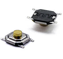 Кнопка Тактова 5.2х5.2х2.2мм 4-х Контактна 4Pin