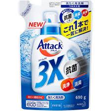 Рідкий засіб для прання КАО Attack 3X Потрійна сила 690 г (381828)