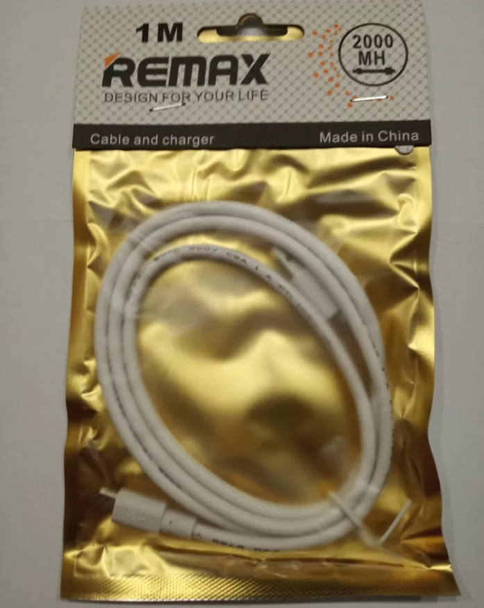 Кабель Remax MicroUSB Мікро ЮСБ Шнур 1м.