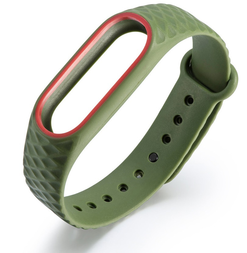 Браслет Xiaomi Mi band 2 Силіконовий Ремінець для Смарт Годин (рельєфний)