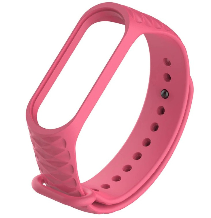Браслет Xiaomi Mi band 3 4 M3 M4 Силіконовий Ремінець для Смарт Годин (рельєфний)