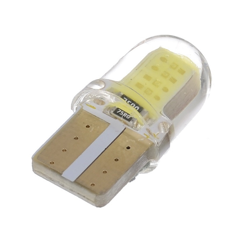 Світлодіодна Лампа T10 W5W 194 168 COB 8SMD для Габаритних Вогнів Підсвічування Салону (Баелый)