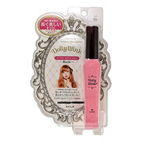 Туш для вій Dolly Wink Long Mascara подовження, підкручування, колір чорний, 8 г (031959), фото 1