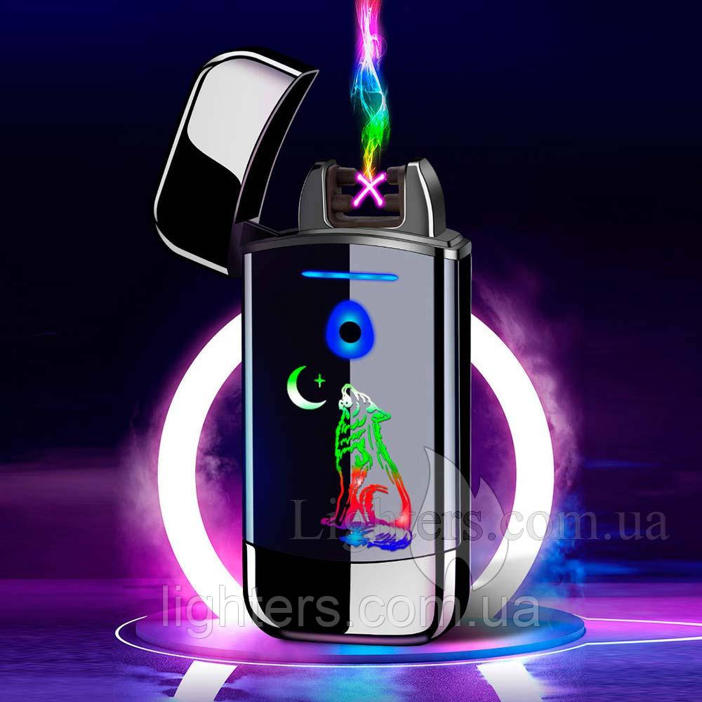 Електроімпульсна запальничка USB дводугова в подарунковій упаковці LG-571