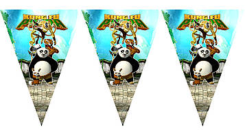 "Кунг-фу Панда" - Вимпел Трикутники, 10 прапорців.