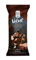 Ескімо пломбір «Velvet» шоколадний з напомнювачем «шоколад» у чорній глазурі 80г 28шт