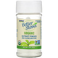 Натуральная стевия NOW Foods "Better Stevia Organic Extract Powder" органический порошок (28 г)