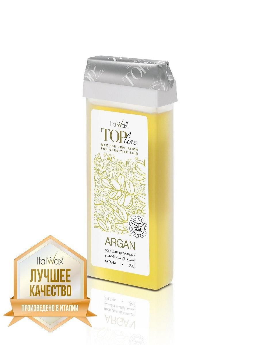 Віск Italwax теплий для депіляції в картриджі Top Line "Аргана"