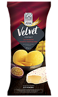 Ескімо сорбет "VELVET" зі смаком манго-маракуйя в білій шоколадній глазурі 80г