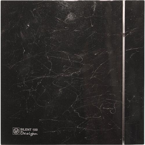 Вентилятор витяжний Silent - 100 CZ Marble Black Design 4С у кухню ванну