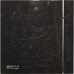 Вентилятор витяжний Silent - 100 CZ Marble Black Design 4С у кухню ванну