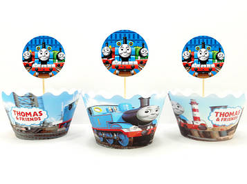 "Потяг Томас" - Топпери+Капкейки
