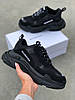 Чоловічі Кросівки Balenciaga Triple S Black, Балесіага Тріпл С Чорні, фото 7