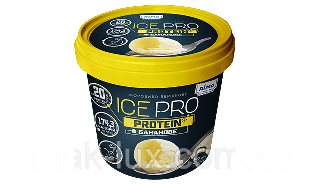 Морозиво вершкове "ICEPRO PROTEIN" бананове 300г