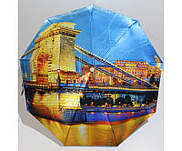 Зонт полный автомат Mario женский автоматический сатин панорамный Лондонский мост