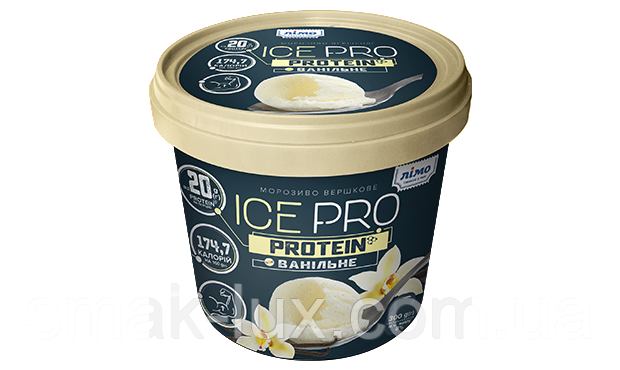 Морозиво вершкове "ICEPRO PROTEIN" ванільне 300г