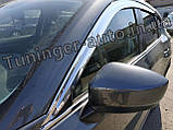 Дефлектори вікон хромовані (вітровики) Mazda CX 5 2017- (Autoclover D995), фото 3