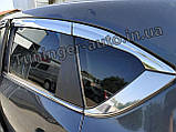 Дефлектори вікон хромовані (вітровики) Mazda CX 5 2017- (Autoclover D995), фото 6