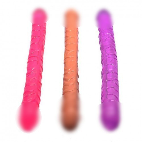 Фалоімітатор подвійний силіконовий L  Супер шоп