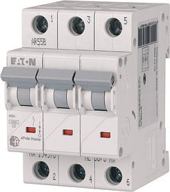Автоматичний вимикач Eaton xPole Home HL-C25/3, 3P 25A