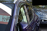 Вітровики, дефлектори вікон Nissan Qashqai 2014-2022 6шт. (Auto clover/Корея), фото 4