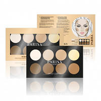 Професійна палітра хайлайтеров і коректорів для обличчя Parisa HL-08 (21,6 м)