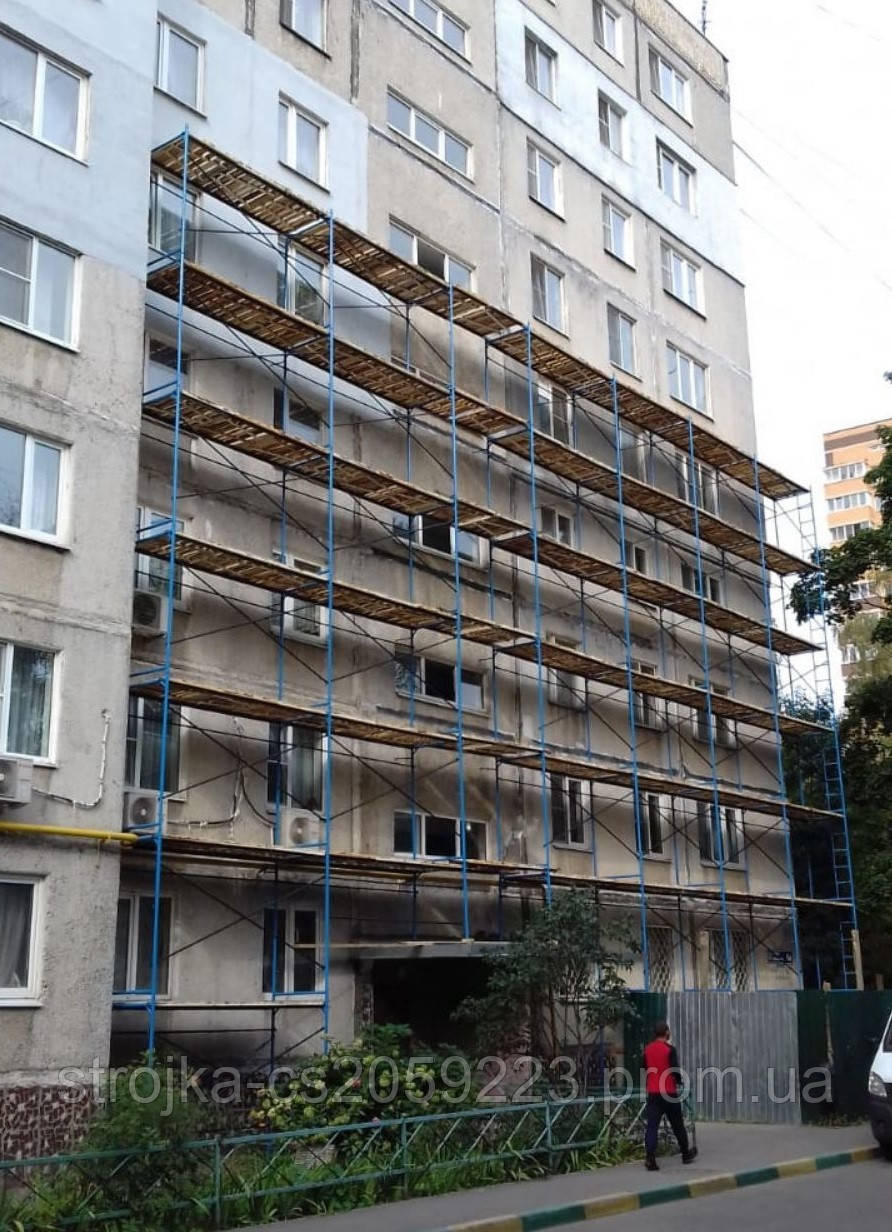 Будівельні ліси рамні комплектації 14 х 15 (м)