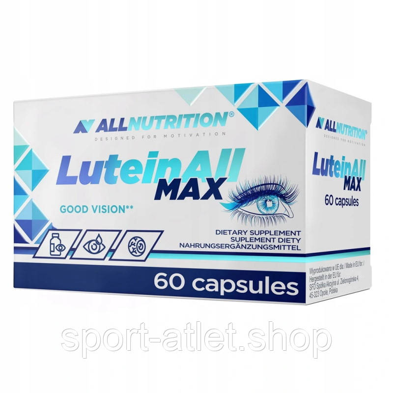 Натуральна добавка AllNutrition LuteinAll Max, 60 капсул