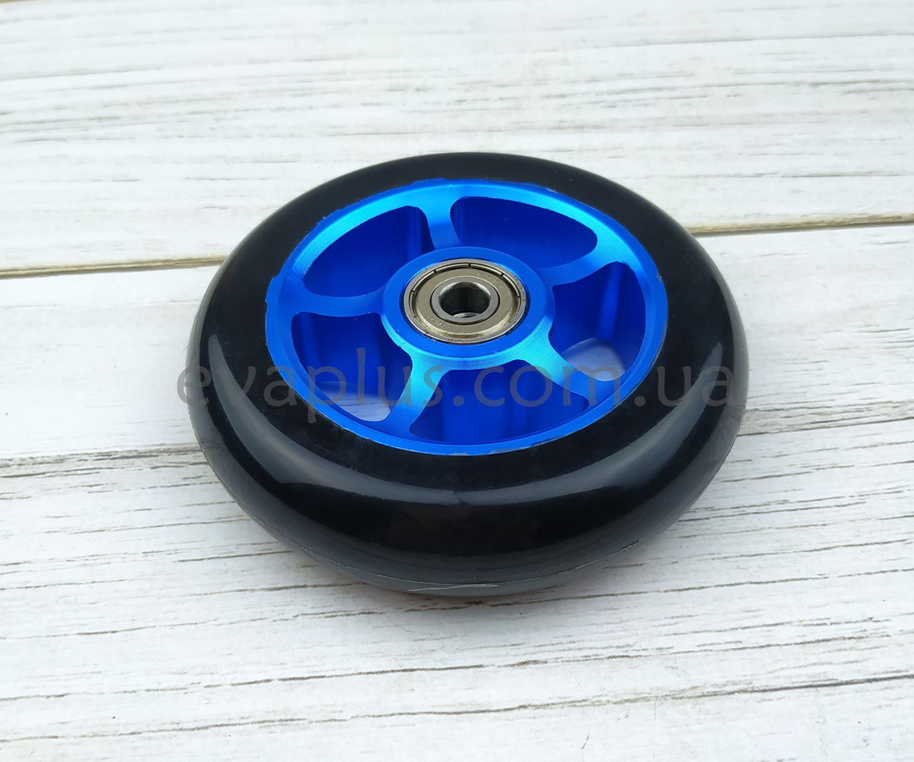Колеса полиуретановые 100 мм (черное с алюминиевым диском) - фото 2 - id-p1320832827
