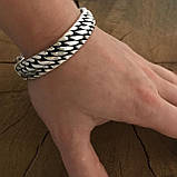 Срібний чоловічий браслет, фото 2