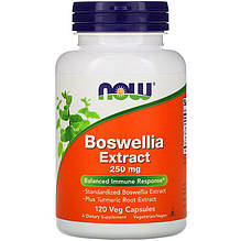 Екстракт босвелії NOW Foods "Boswellia Extract" 250 мг (120 капсул)