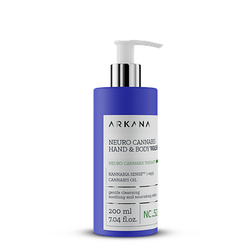 Очищаючий гель для рук та тіла Neuro Cannabis Hand & Body Wash Arkana 200 мл