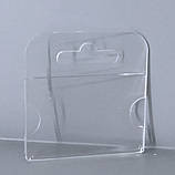 Цінникотримач на гачок 60х40 мм, акрил 2 мм, фото 2