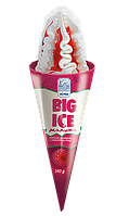 Ріжок «BIG ICE» зі смаком малини 140г 16шт