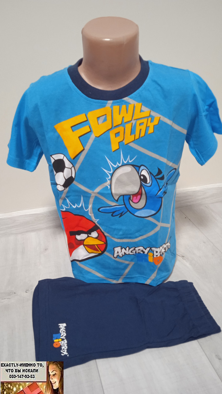 Піжама для хлопчика Ангрі Бердс 6-8 років, фото 1