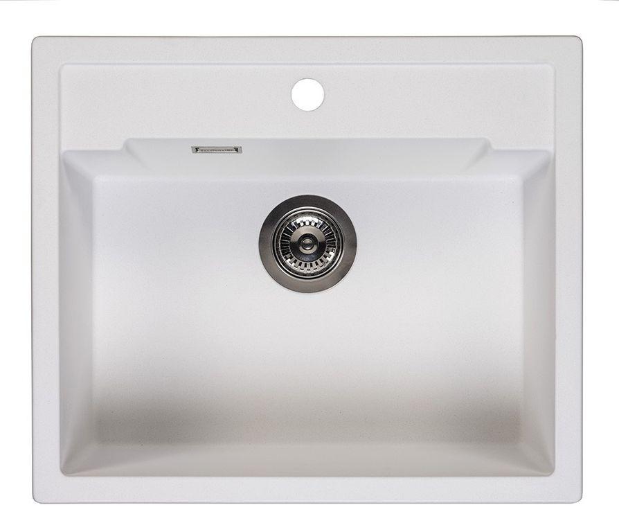 Гранітна кухонна мийка Reginox Amsterdam 54 pure white