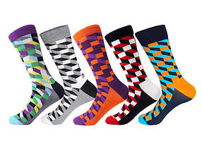 Шкарпетки в подарунковій коробці Friendly Socks Geometry (5 пар)