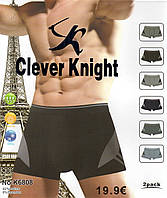 Трусы мужские боксеры хлопок Clever Knight, размеры XL-4XL, 6252