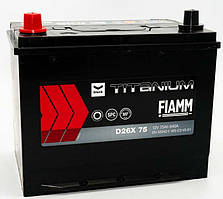 АКБ FIAMM 6СТ - 75Ач 640А R+ TITANIUM BLACK D26X75