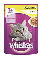 Корм для кошек Whiskas с курицей в желе, пауч 100 г