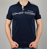 Стильна чоловіча спортивна футболка Pm (1037) з принтом, молодіжна футболка, Темно-синій