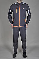 Чоловічий спортивний костюм MXC (0055-2) виробництво Туреччина, весняний осінній, Темно сірий